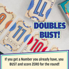 Usaopoly | Flip 7 | Party Card Game | Ages 8+ | 3+ Players | 20 Minutes Playing Time, New