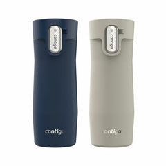 Contigo Thermal Mug 473Ml, 2 Pack in Purple & Brown