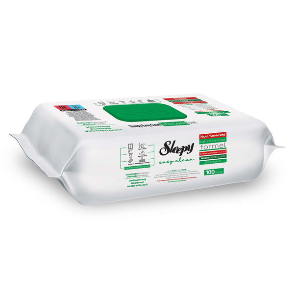 Sleepy Easy Clean Cleaning White Soap Scent Wipes with White Soap – 3x100 or 6x100pcs (300 / 600 Wipes) | Moist Cleaning Wipes with Natural Formula | For Glass, Furniture, Bathroom, Kitchen, Car & Electronics | Extra Cleanliness & Fresh Scent
