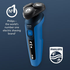 Philips Shaver Series 5000, Wet and Dry Electric Shaver for Men, Comforttech Blades 360°, Contour Heads, Advanced Display, Smartclick Precision Trimmer, S5466/18