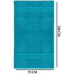 4 X Large Jumbo Bath Towels 100% Egyptian Cotton -75 x 150 cm- Soft Quick Dry Hotel Spa Big Bathroom Towels Set