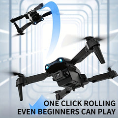 1pc Yethke E99 Drone With Dual Camera | One Key Take Off/Landing, Double Folding Rc Height Hold, Remote Control, Abs Material, 10-12 Minutes Life, Ideal For Beginners And Holiday Gifts