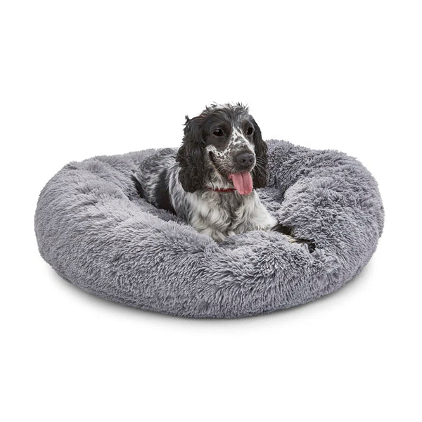 Calming Plush Donut Pet Bed