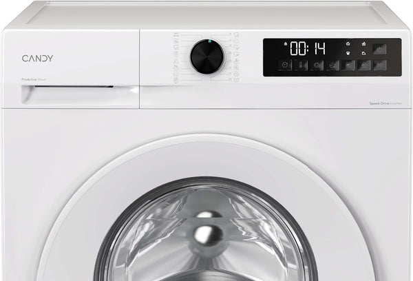 CANDY Quick Pro Washing Machine, 10Kg Wash, 1400 RPM, A-20 Energy Class, 16 Programmes, Pro Active Wash, Builtto Last, White-White, 55X60X85 Cm - GD 4108-80