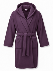 Luxury 100% Cotton Hooded Bathrobe | Soft Terry Towel Material Premium | One Size That Fits All Absorbent & Comfortable Robe for Men & Women Robe for Bathroom, Spa & Home
