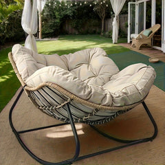 Skin-friendly Comfortable Outdoor Deck Rocker, Royal Papasan Chair