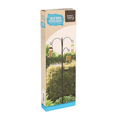 Bird Feeding Station with 3 Brackets | Includes Water & Mesh Dish | Stylish Garden Bird Feeder Stand