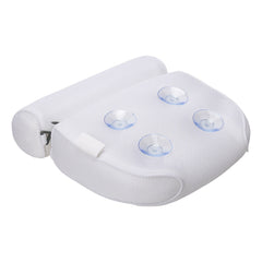3D Mesh Bathtub Pillow with Neck and Back Support - Quick-Dry Vinyl Bath Mat, 6 Suction Cups and Hooks, Machine Washable Spa Accessory, Suitable for Bathtub, Hot Tub - Bathing Aid, Hot Spring Bath, Shower Decor, Bath Pillow, Bathtub Bathroom