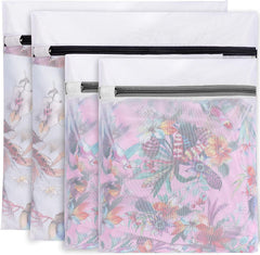 BAGAIL Mesh Laundry Bags, Washing Machine Wash Bags, Reusable and Durable Mesh Wash Bags for Delicate Blouse, Hosiery, Underwear, Bra, Lingerie and Baby Clothes, Great for Travel Storage Organization