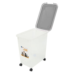 Taylor & Brown 3-Piece 50L Airtight Pet Food Storage Container Combo with Scoop and Treat Box for Dog Cat and Bird Food, Keep Pests Out, Translucent Body, Easy Mobility