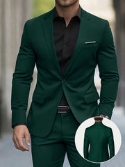 Tongtongbang Selection: Men's High-End New Style 2-Piece Suit Set (Jacket and Trousers) Suitable for Formal Occasions and Banquets