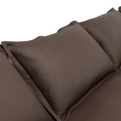Simon Li Westbrook Brown Leather Corner Sofa