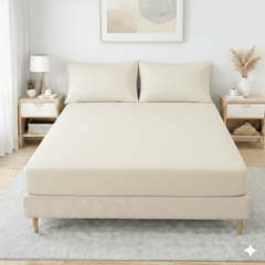 30cm Extra Deep Fitted Sheet - Premium Brushed Microfiber Bed Sheet, Super Soft & Breathable, Elasticated Corners for Snug Fit, Single/Double/King/Super King Sizes