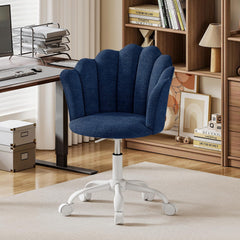 Shell-shaped Office Chair,Adjustable Chenille Swivel Chair,Soft and Flexible, Suitable for Bedrooms, Offices and Studies.