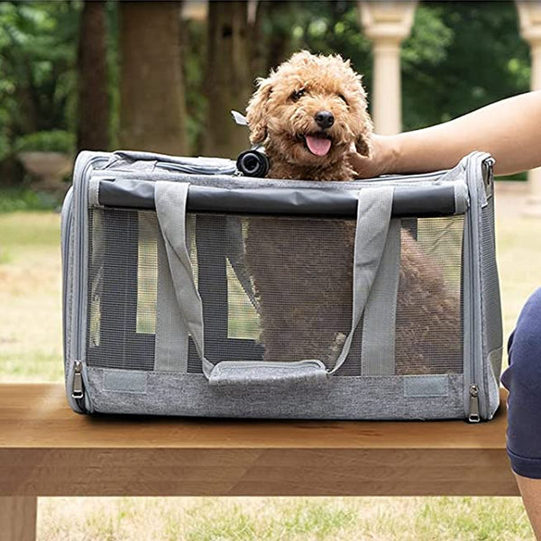 Large Pet Carrier Bag Portable Soft Fabric Fold Dog Cat Puppy Travel Bag in UK