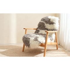 Fluffy Faux Sheepskin Rug 60 x 180 cm, Soft Shaggy Runner Rug for Bedroom and Living Room, Washable Non Slip Faux Fur Carpet