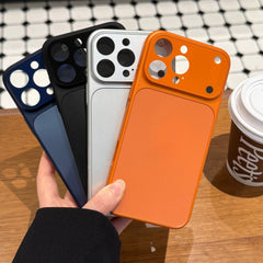 Phone Case: Premium Case for iPhone with Glass Large Window Design for iPhone 15 Pro And 17 Series Minimalist Protective Cover Stylis