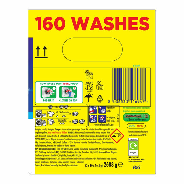 Ariel Colour 4 in 1 Pods, 160 Wash