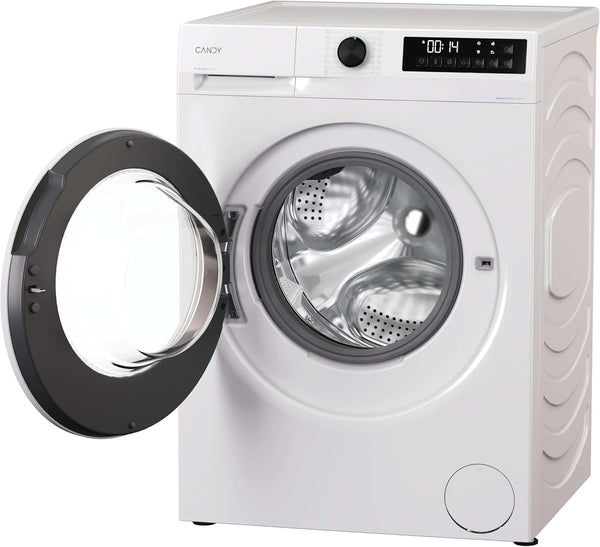 CANDY Quick Pro Washing Machine, 10Kg Wash, 1400 RPM, A-20 Energy Class, 16 Programmes, Pro Active Wash, Builtto Last, White-White, 55X60X85 Cm - GD 4108-80