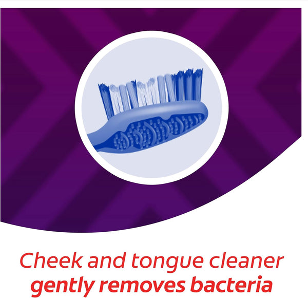 Colgate Zig Zag Medium Manual Toothbrush - Multi Angle Cross Bristles with Flexible Neck for Gum Comfort - 3 Count (Pack of 1)