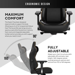 Anda Seat Kaiser Series 3 Large Gaming Chair, Black