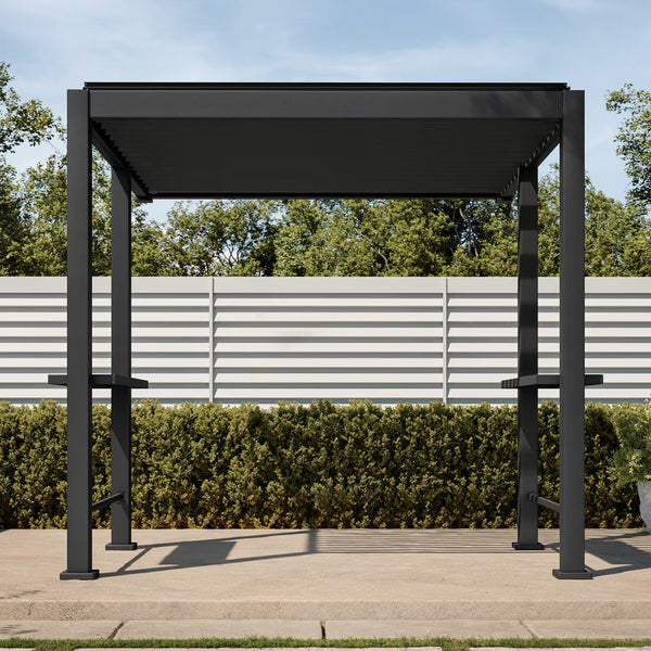 Mirador Adjustable Louvered Grill Pergola 8Ft 8