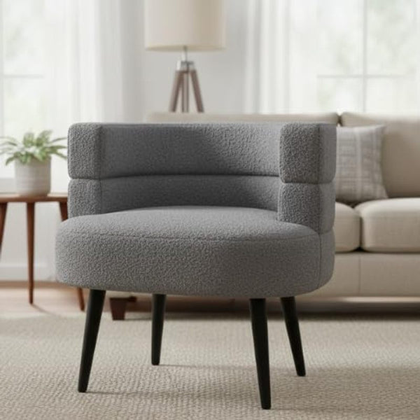 Alivio Sherpa Sofa Chair for Living Room & Bedroom (Grey)