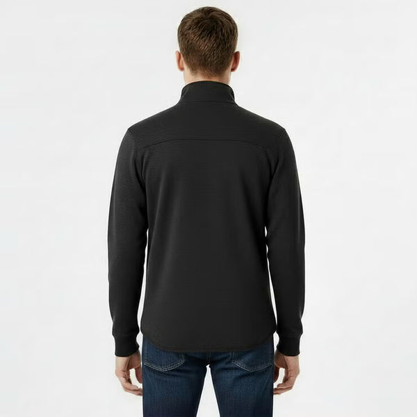 Jack Wills Men'S Melange 1/4 Zip Jumper in Black