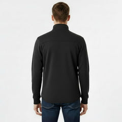 Jack Wills Men'S Melange 1/4 Zip Jumper in Black