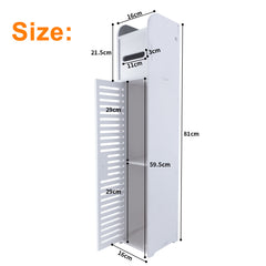Bathroom Floor Storage Cabinet PVC Storage Unit Bathroom Cabinets Corner Organizer Cupboard for Bathroom Living Room Kitchen Toilet