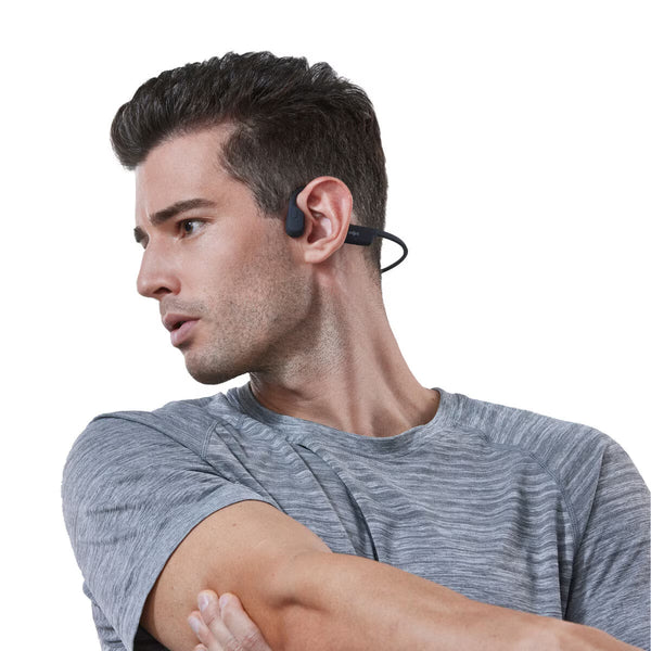 Shokz Open Run SE Bone Conduction Headphones in Comet Grey
