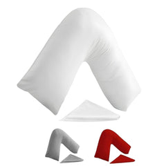 V-Shaped Pillow with Extra Cushioning Support For Head, Neck & Back Pregnancy pillow Nursing Pillow Different Colors