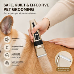 5 Speed Low Noise Dog Hair Clippers Cordless Rechargeable Pet Grooming Kit