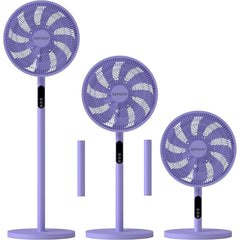 EPISENT 3-in-1 16 Inch Pedestal & Desk Fan with Remote Control – Adjustable Height 65-125cm, 3 Speed Settings, 9H Timer, Oscillating Cooling Fan for Home, Office & Bedroom