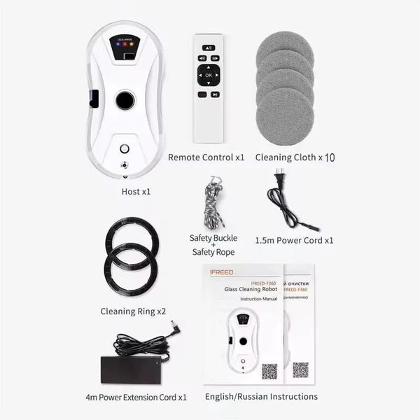 Robot vacuum cleaner window cleaning robot window electric glass limpiacristales remote control for home