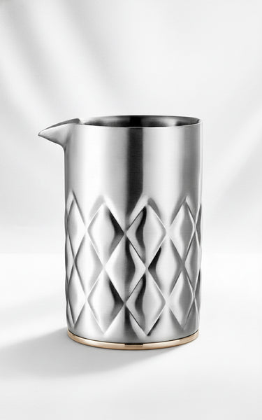 Nicunom 540Ml Cocktail Mixing Glass, 304 Stainless Steel Martini Stirring Glass, Double Walled Bar Mixing Pitcher, Seamless Glass Shaker with Weighted Bottom, Mixing Glass for Bartenders