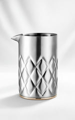 Nicunom 540Ml Cocktail Mixing Glass, 304 Stainless Steel Martini Stirring Glass, Double Walled Bar Mixing Pitcher, Seamless Glass Shaker with Weighted Bottom, Mixing Glass for Bartenders