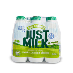 Candia Just Milk UHT Semi-Skimmed Milk, 6 X 1L