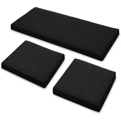 3pcs Replacement Outdoor Seat Cushion Pads for Rattan Furniture Water Resistant and Lightweight Patio Furniture Chair Padding