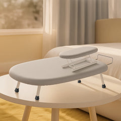 1pc Compact Folding Ironing Board with Pink Floral Pattern - Space-Saving, Easy Storage, Multi-Use Design for Home Use, Durable Plastic Material, Ironing Boards