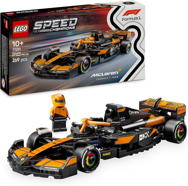 LEGO Speed Champions Ferrari SF-24 F1 Race Car Toy - Model Kit W/A Formula 1 Driver Minifigure - Gift for 10+ Year Old Boys, Girls & Adult Motorsport Fans - Christmas Treat - 77242