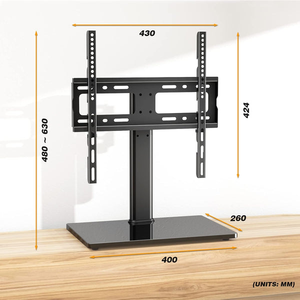 Universal Table Top TV Stand - Swivel TV Stand Base for 26-55 Inch Lcd/Led/Oled/Plasma Tvs with Bracket Height Adjustable Max. VESA 400X400Mm up to 40KG1