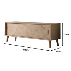 Gallery Milano Oak Entertainment Unit for Tv'S up to 55