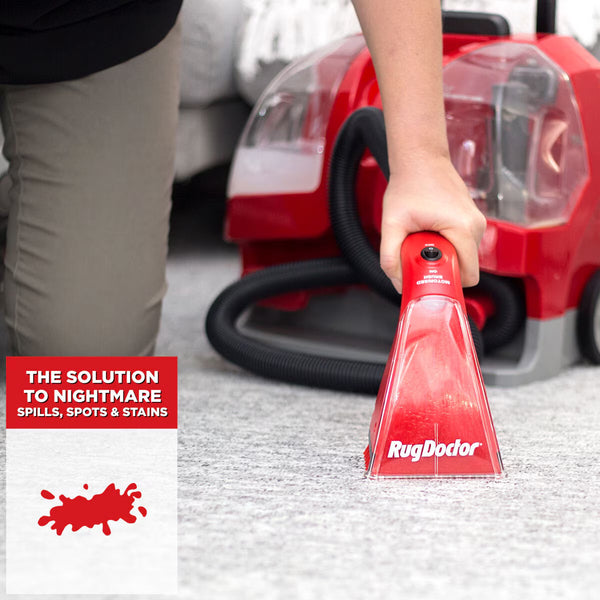 Rug Doctor Portable Spot Carpet Cleaner with 2 X 500Ml Spot Cleaning Solution