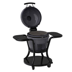 Pit Boss 24” (60 Cm) Ceramic Kamado Charcoal Barbecue Grill + Cover in Grey