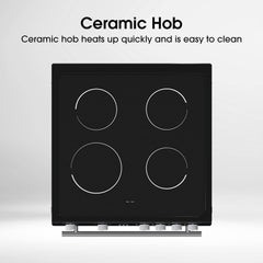 Hisense HDE3211BBUK 60Cm Electric Cooker with Ceramic Hob-Black , a Rated Double Oven