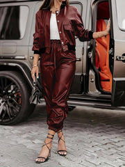 December 10Th - Targeted Development - Pocket Design Utility Style Jacket And Long Pants 2pcs Set