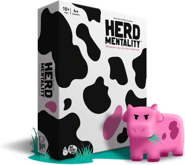 Herd Mentality – Udderly Hilarious Family & Party Board Game for Adults, Teens & Kids | 4–20 Players | Easy to Learn & Loved by Millions | Bonus Online Content | Great for Christmas Gifting