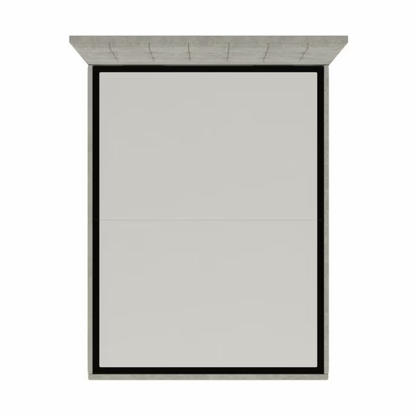 Highgrove Kavalan Grey Fabric Full Ottoman Bed Frame in 3 Sizes