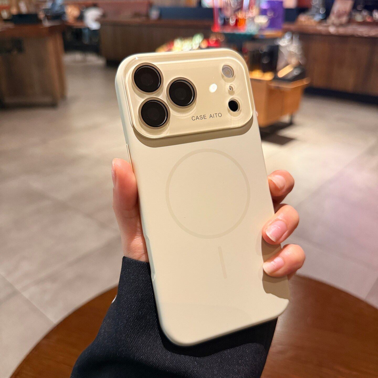 Phone Case - A Premium Minimalist Orange Magnetic Phone Case with Lens Protection, Fingerprint Resistance, And Wireless Charging Support, Designed for The for Iphone 17/16/15/14/13 Pro Max/Plus. This Stylish Business Phone Protector Features Precise